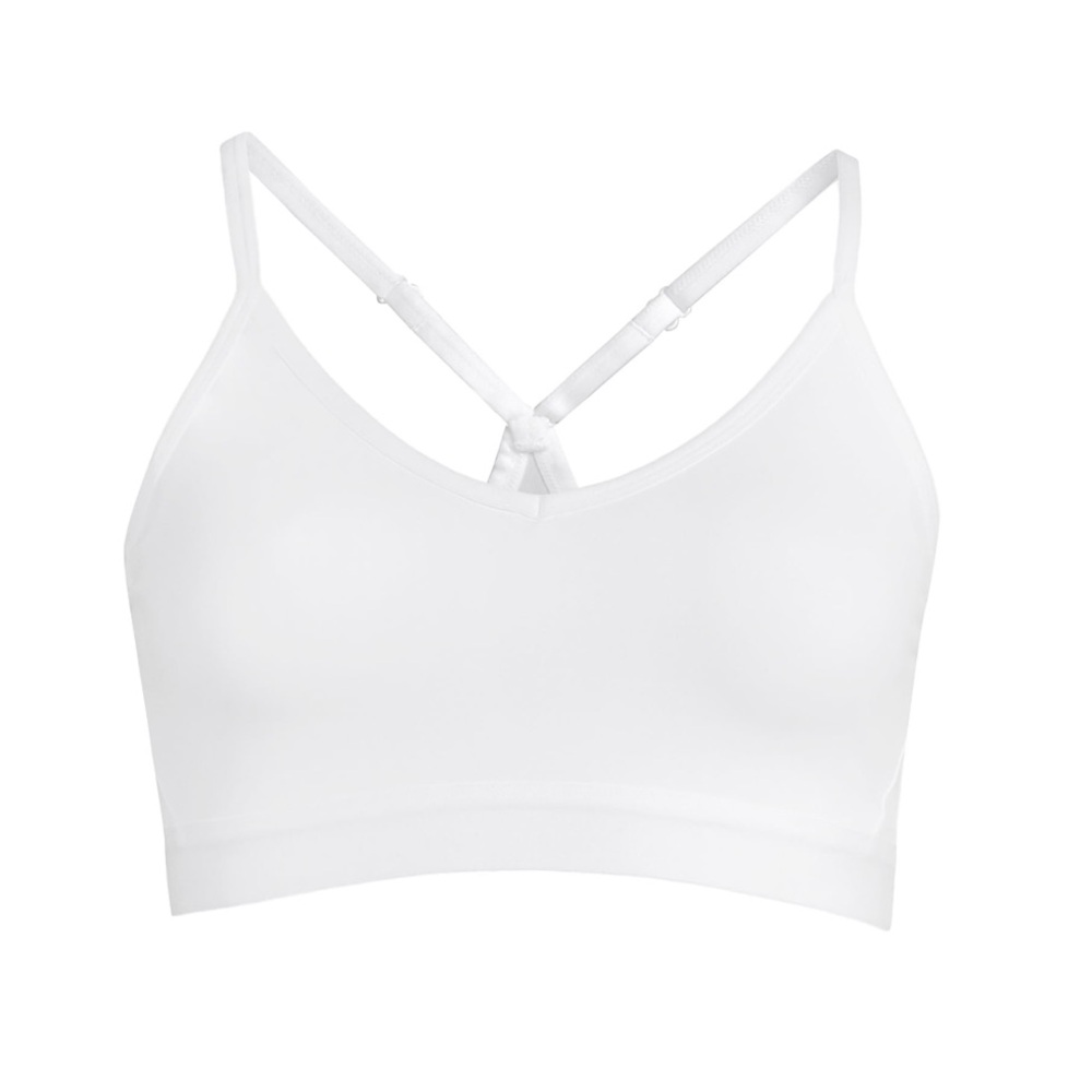 Athletic Works White Racerback Sports Bra